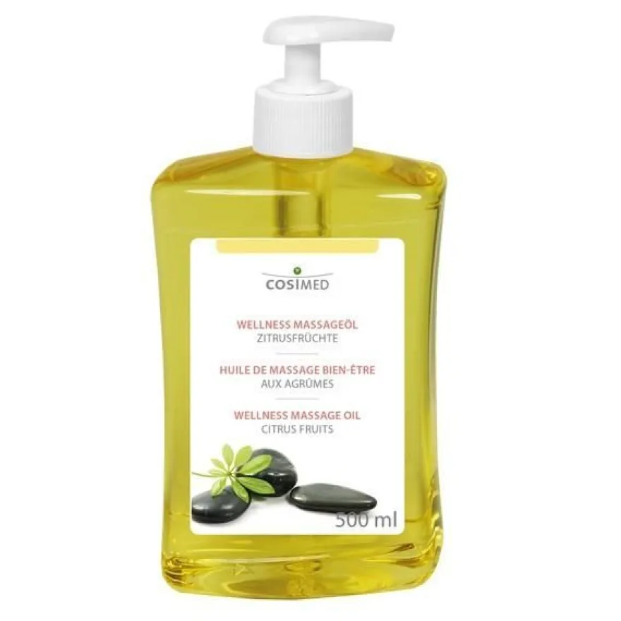 Wellness Massageöl Zitrusfrüchte 500 ml mit Dosierspender