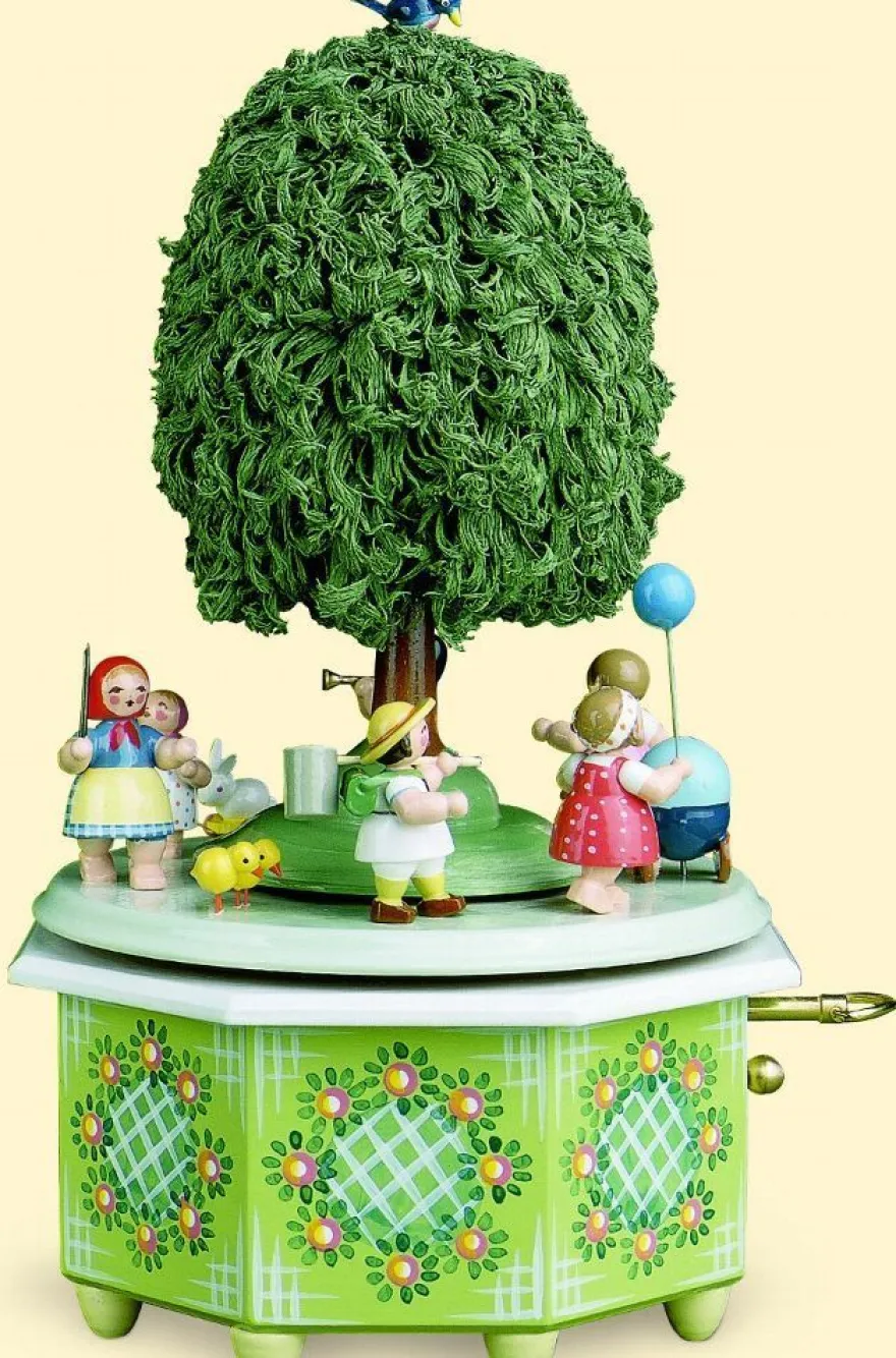 Wendt & Kühn Spieldose Spieluhr Kinderreigen 5336/4A alle Vögel... Erzgebirge