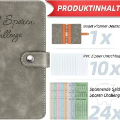 WenmthG Sparchallenge Buch A6 mit 24 Karten