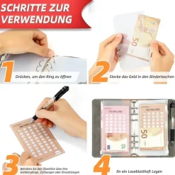 WenmthG Sparchallenge Buch A6 mit 24 Karten