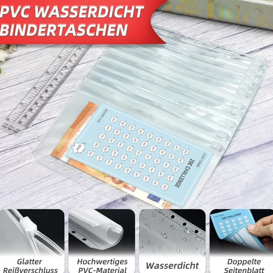 WenmthG Sparchallenge Buch A6 mit 24 Karten