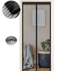 WENT Fliegengitter Tür Magnet Insektenschutz 105x205cm, Balkon/Terrassentür