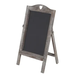 Werbetafel HWC-E51, Aufsteller Kreidetafel, 66x37x27cm Shabby-Look Vintage