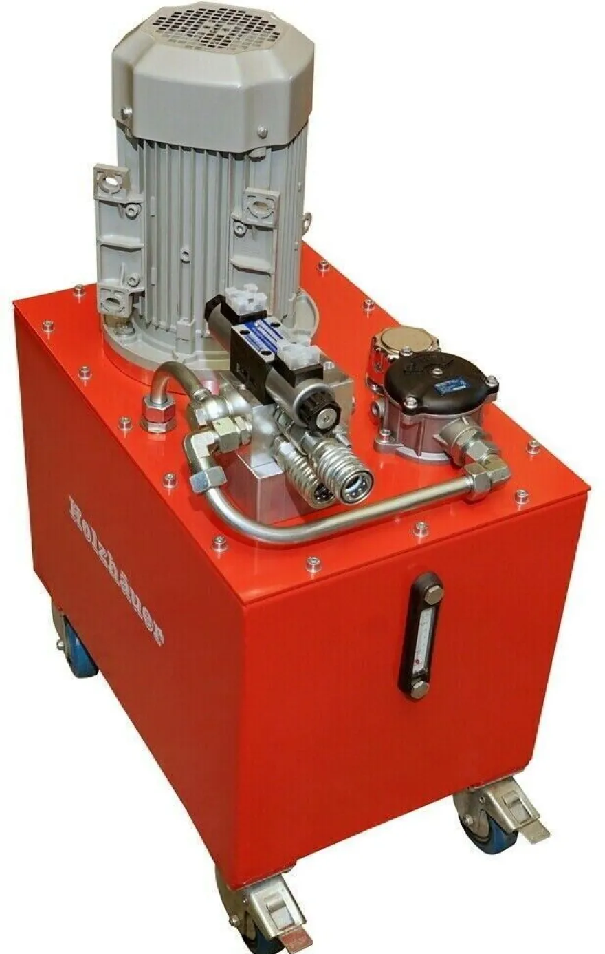 Werkstattaggregat Hydraulikaggregat, 5,5 KW mit Pumpe 16ccm und Tank 96L, 200 ba