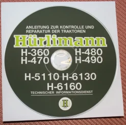 Werkstatthandbuch Hürlimann Traktoren H-360 H-470 H-480 H-490 H-5110 H-6130 H-6160