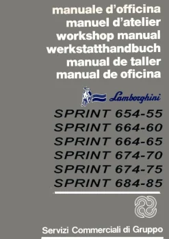 Werkstatthandbuch Lamborghini SPRINT 654-55 - 664-60 - 664-65 - 674-70 - 684-85