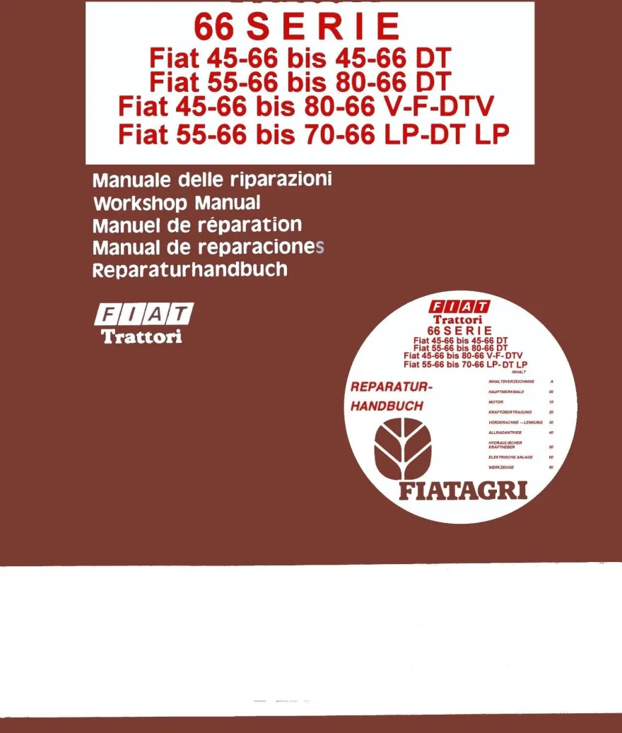 Werkstatthandbuch Reparatur Handbuch Fiat 45 - 66 45 - 66 DT