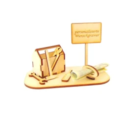 Werkzeugkasten Geldgeschenk und/ oder Gutschein Geschenk aus Holz Personalisiert-K21-