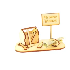 Werkzeugkasten Geldgeschenk und/ oder Gutschein Geschenk aus Holz Personalisiert-K21-
