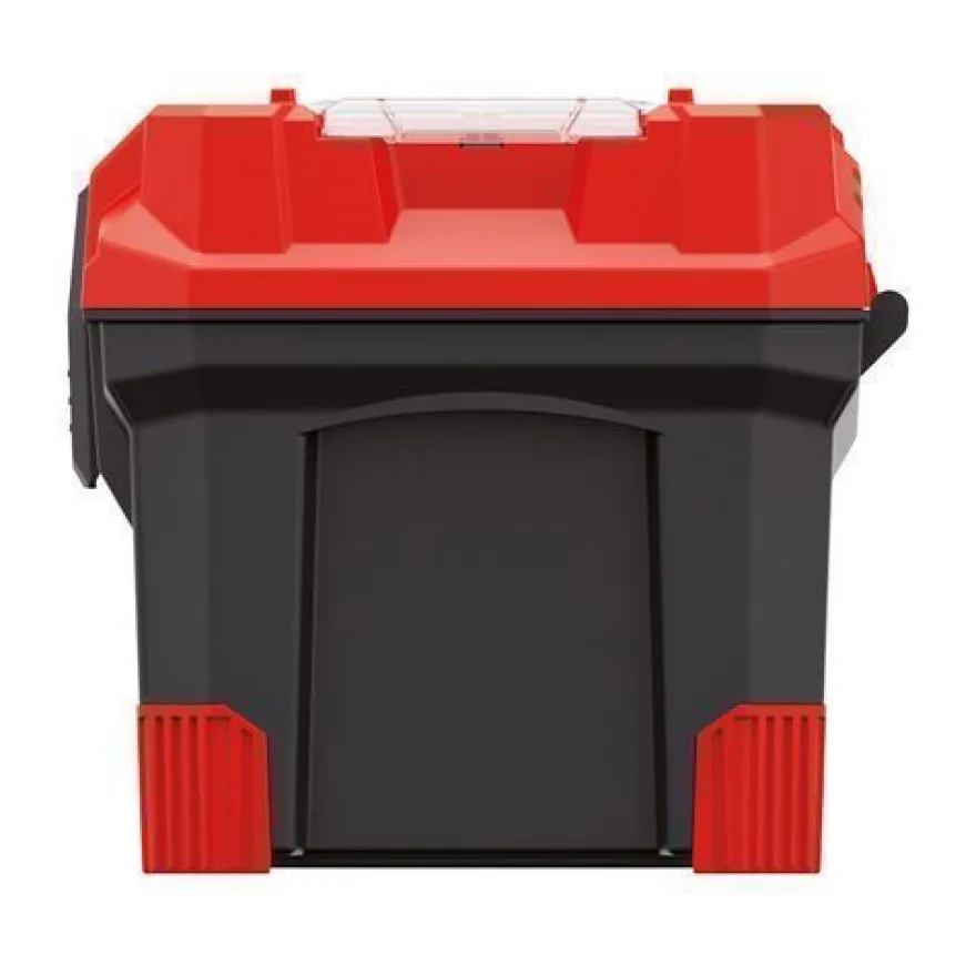 Werkzeugkoffer Werkzeugkasten TITAN Kistenberg Rot 554x286x276