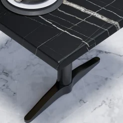 WERZA | Werzalit Tischplatte | 120x70cm | Schwarz Marmor | Topalit Tischplatte