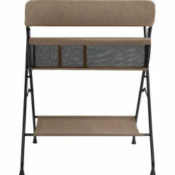 Wickeltisch Eisen Taupe vidaXL 120x50 cm