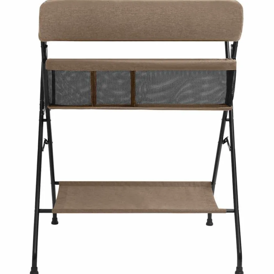 Wickeltisch Eisen Taupe vidaXL 120x50 cm