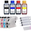 Wiederbefüllbare Patronen für Brother LC-223 + 400ml Tinte