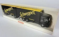 Wiking H0 573 03 36 MAN F90 F 90 Schweppes Wechselkoffer Lastzug NEU OVP