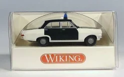 Wiking H0 864 11 31 Opel Rekord A Polizei Blaulicht Oldtimer Veteran NEU OVP