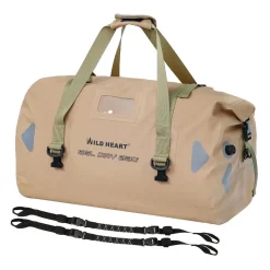 WILD HEART wasserdichte Reisetasche 100L Khaki - Ideal für Outdoor-Abenteuer