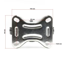 Wiltec Bockrollen Set 2x Transportrolle Vollgummirad 125mm 100kg Metallfelge