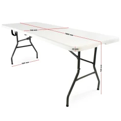 Wiltec Campingtisch klappbar Klapptisch Partytisch Buffettisch Tisch Gartentisch