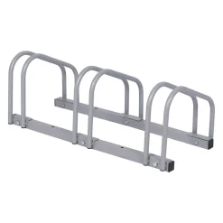 Wiltec Fahrradständer 3 Räder 70,5x33x27cm pulverbeschichtet grau Fahrrad