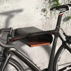 Wiltec Fahrrad Wandhalterung schwarz 25,6x30x11,4cm 25kg Fahrradhalterung