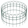 Wiltec Gartenzaun 0,65x10m Maschendrahtzaun grün Stahl PVC-beschichtet Drahtzaun