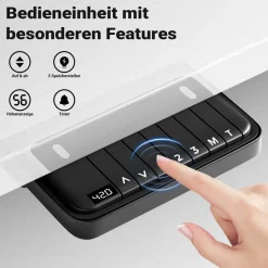 Wiltec Höhenverstellbarer Schreibtisch Zweimotorig Gestell Schreibtischrahmen