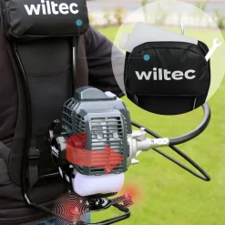 Wiltec 2-in-1 Backpacker Multifunktionsgerät 2-Takt Motor Rucksack Rasentrimmer