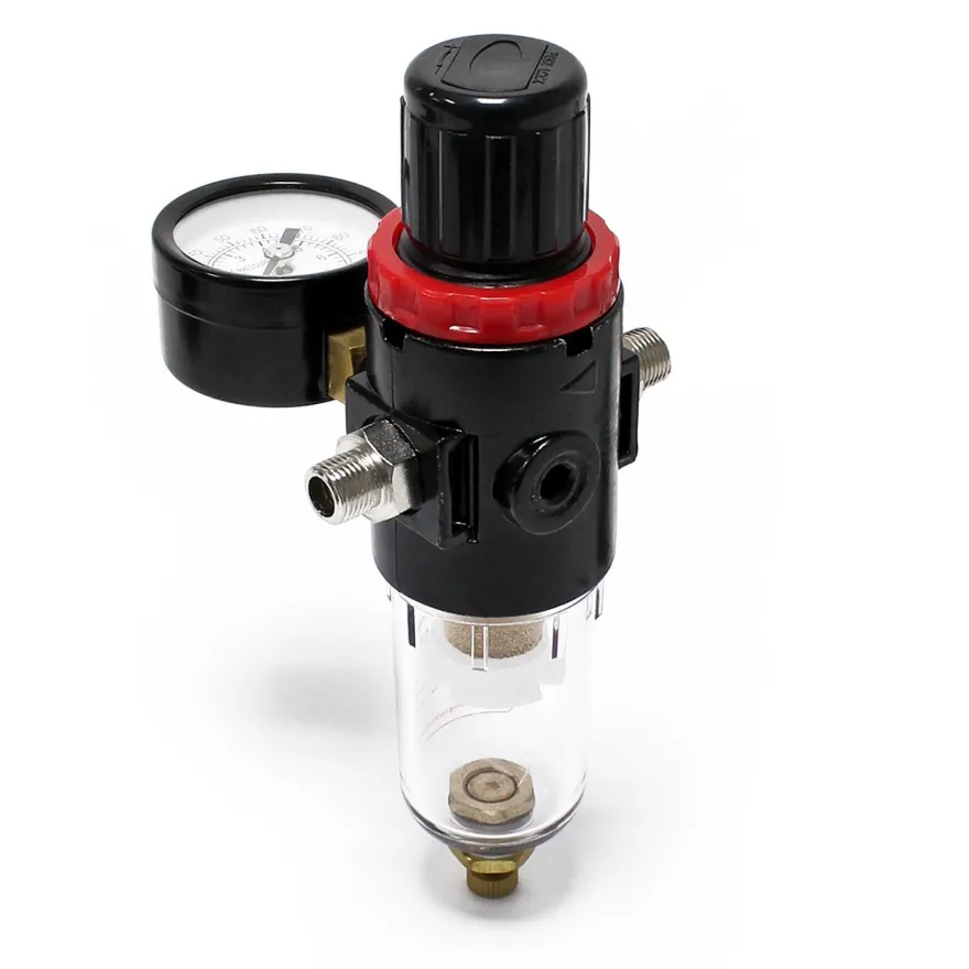 Wiltec Luftfilter Druckregler Wasserabscheider Airbrushkompressor 9,51mm 12,91mm