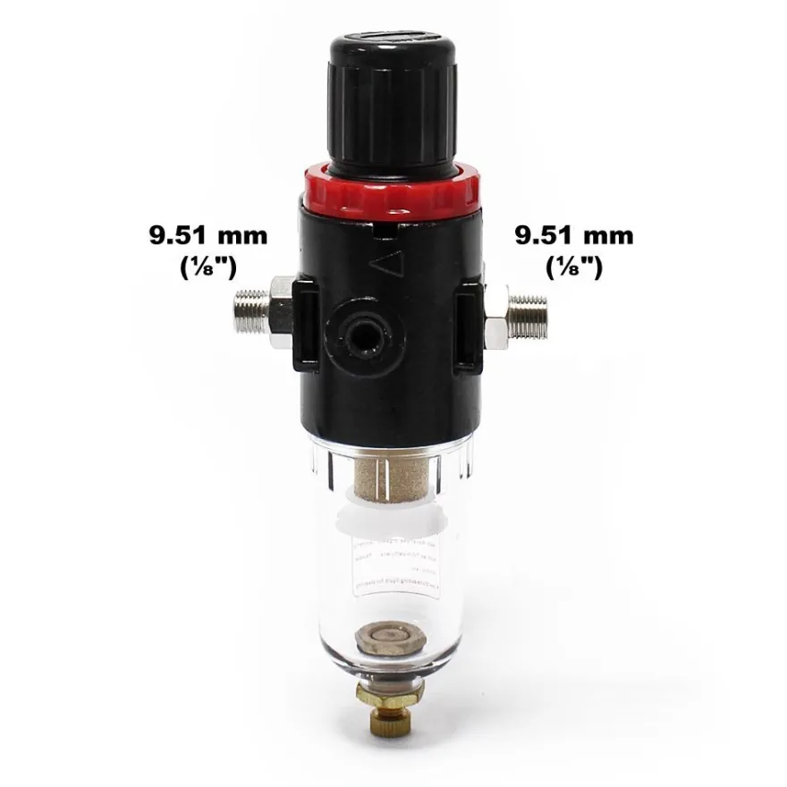Wiltec Luftfilter Druckregler Wasserabscheider Airbrushkompressor 9,51mm 12,91mm