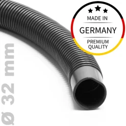 Wiltec Poolschlauch 12 m ?32 mm Solarschlauch mit Muffe Schwimmbadschlauch