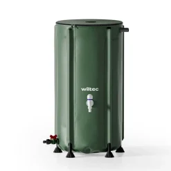 Wiltec Regentonne faltbar 100l Regenwassertonne Wassertank Regenfass Wassertonne