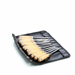 Wiltec Schnitzeisen Set 12tlg Schnitzwerkzeug Beitel Stahlklinge Holzschnitzerei