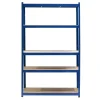 Wiltec Schwerlastregal 120x50x204cm 200kg Steckregal blau Werkstattregal Keller