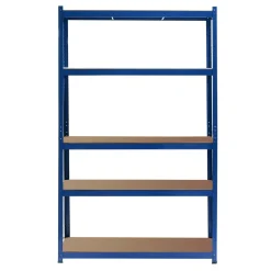 Wiltec Schwerlastregal 120x50x204cm 200kg Steckregal blau Werkstattregal Keller