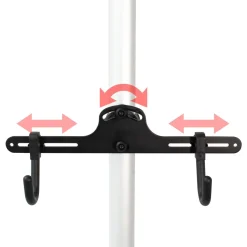 Wiltec Teleskop Fahrradhalterung 2 Fahrräder 160-340cm 40kg Hängesystem Ständer