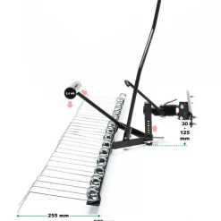 Wiltec Vertikutierer 120cm für Aufsitzmäher Rasenlüfter Rasenpflege Rasentraktor