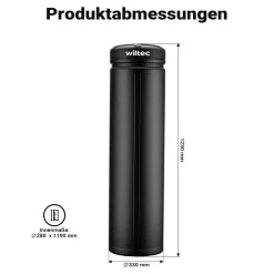 Wiltec Waffen Köcher wasserdicht Waffenbehälter Waffentasche Pfeilköcher Angel