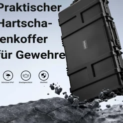 Wiltec Waffenkoffer 101,8x56,3x18,9cm Langwaffenkoffer Gewehrkoffer