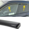 Windabweiser Nissan Qashqai (J12) 04/2021- vorne + hinten inkl. ABE (schwarz)