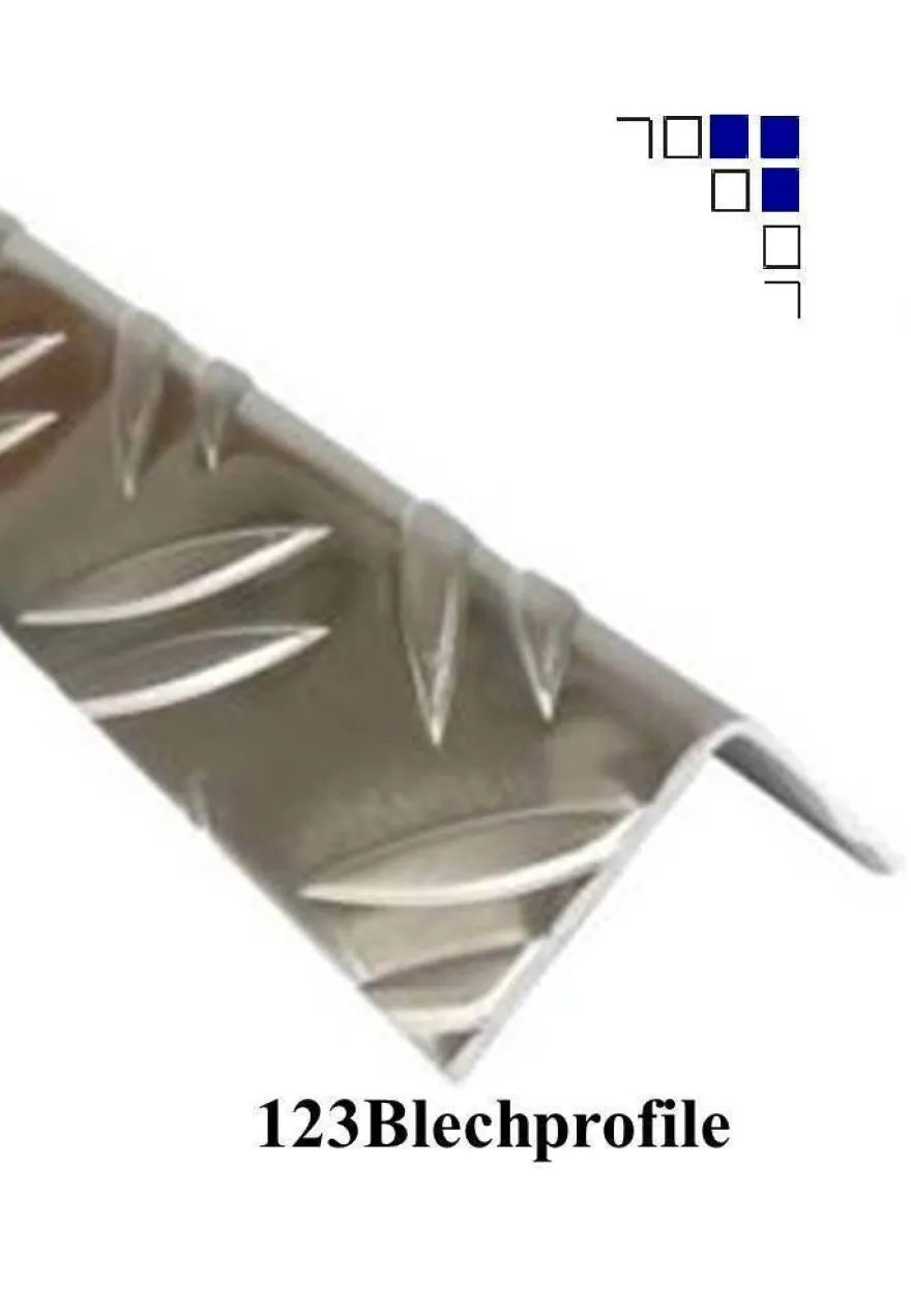 Winkel Riffelblech 1,5/2 2,5/4 3,5/5 5/6,5 2000mm Länge Kantenschutzwinkel