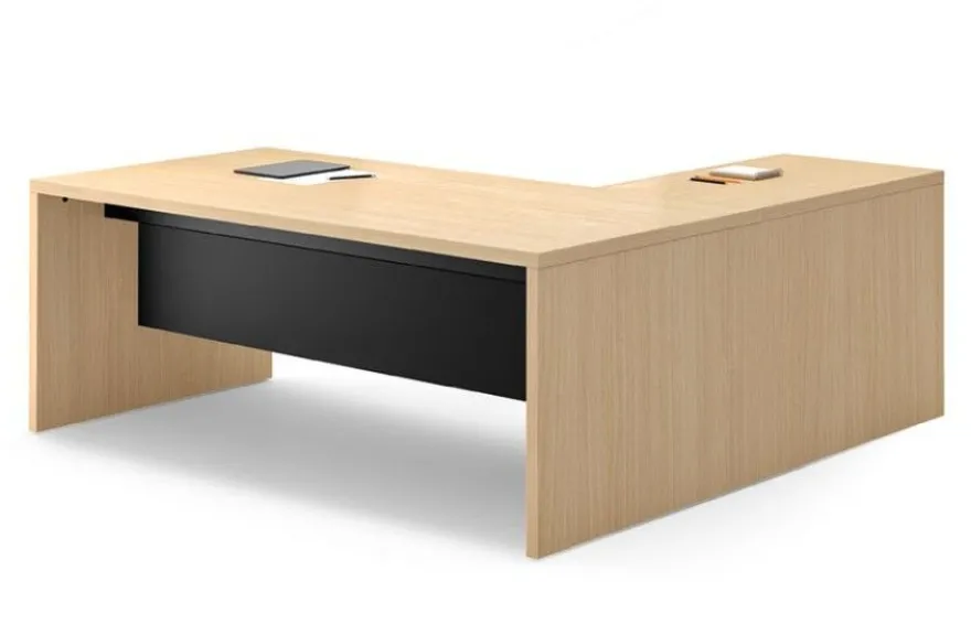 Winkelschreibtisch SILE mit Wangengestell 180/200 x 180 x 74 cm
