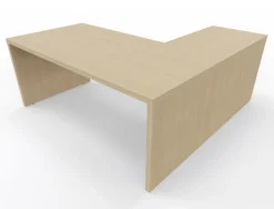 Winkelschreibtisch SILE mit Wangengestell 180/200 x 180 x 74 cm