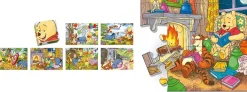 Winnie Pooh Spieleset 4in1 (Memo, Domino, Puzzle, Cubes) Kinderspiele Set Spiele