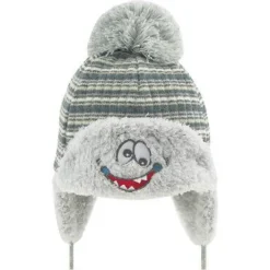 Wintermütze Jungen Baby Bommelmütze Bindemütze