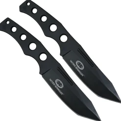 WithAmour Aces 2-teiliges Outdoormesser Wurfmesser Set Nylonscheide ( + 18)