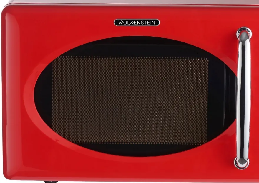 Wolkenstein MW 720 FR Retro Mikrowelle Rot – 20 Liter, 700 Watt