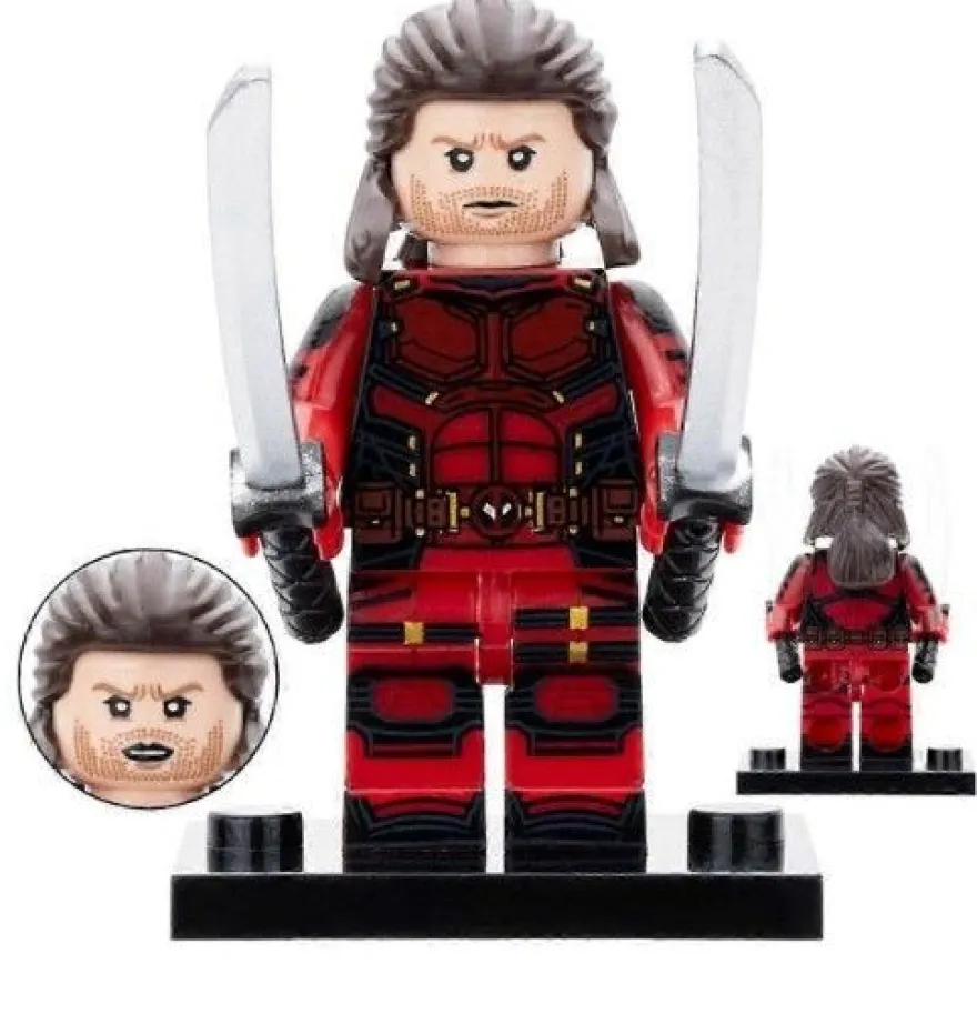 Wolverine Multiverse Varianten Minifiguren-Set 1 mit Waffenzubehör