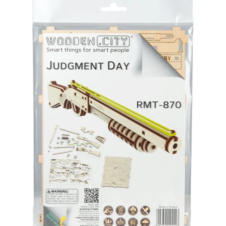 WOODEN CITY 3D-Puzzle Gewehr Judgment Day RMT-870, 42 Stück