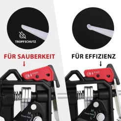 Workpro Kartuschenpresse 18:1 9:1 Übersetzung Silikonspritze 360° Drehrahmen